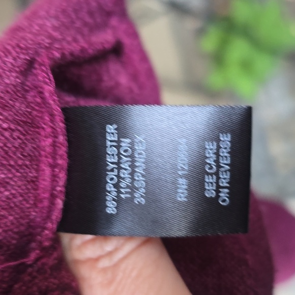 Torrid Wine Burgundy hacci Knit 3/4 fluted skater Dress 18 20 2x - Picture 6 of 9